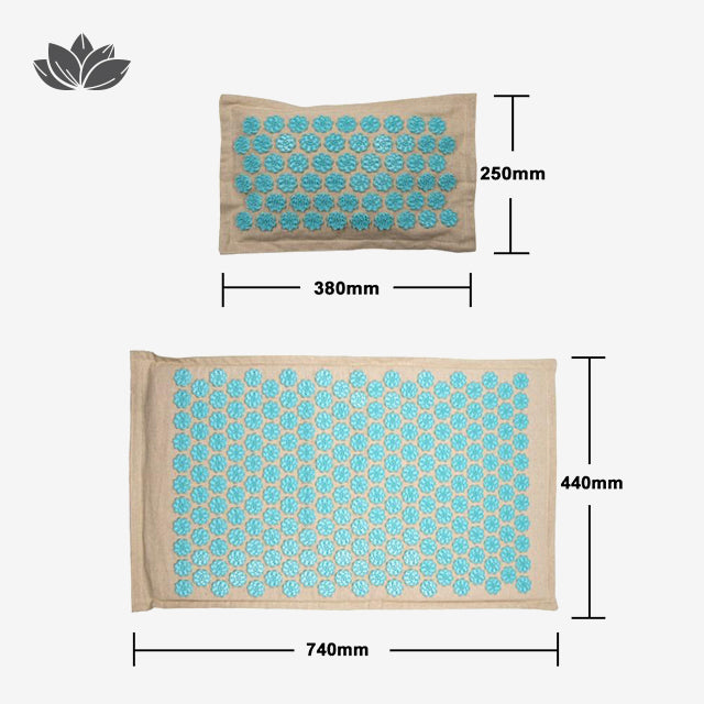Kit d'Acupression Fleur de Lotus (Tapis et Coussin)