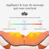 Image mettant en avant la fonctionalité chauffante et celle de protection contre la surchauffe de l'appareil de massage shiatsu v2 de la marque Ozen-Massage